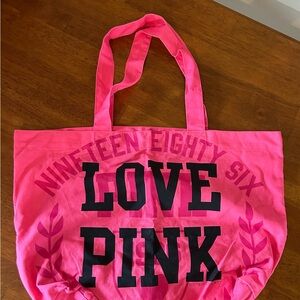 Victoria's Secret Bright Pink Love Tote